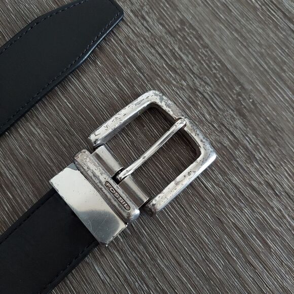 Fossil Reversible Belt Black Brown 42.5" - Picture 7 of 9